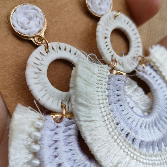 🪴Artemis Collection🪴 Boho Tassel Statement Earrings - Picture 8 of 17